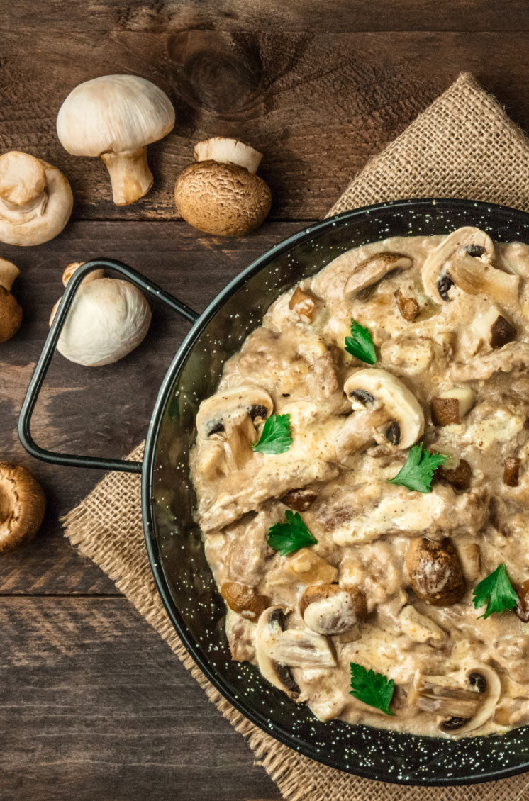 Beef Stroganoff Florentine