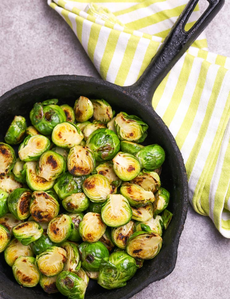 Maple Balsamic Brussels Sprouts