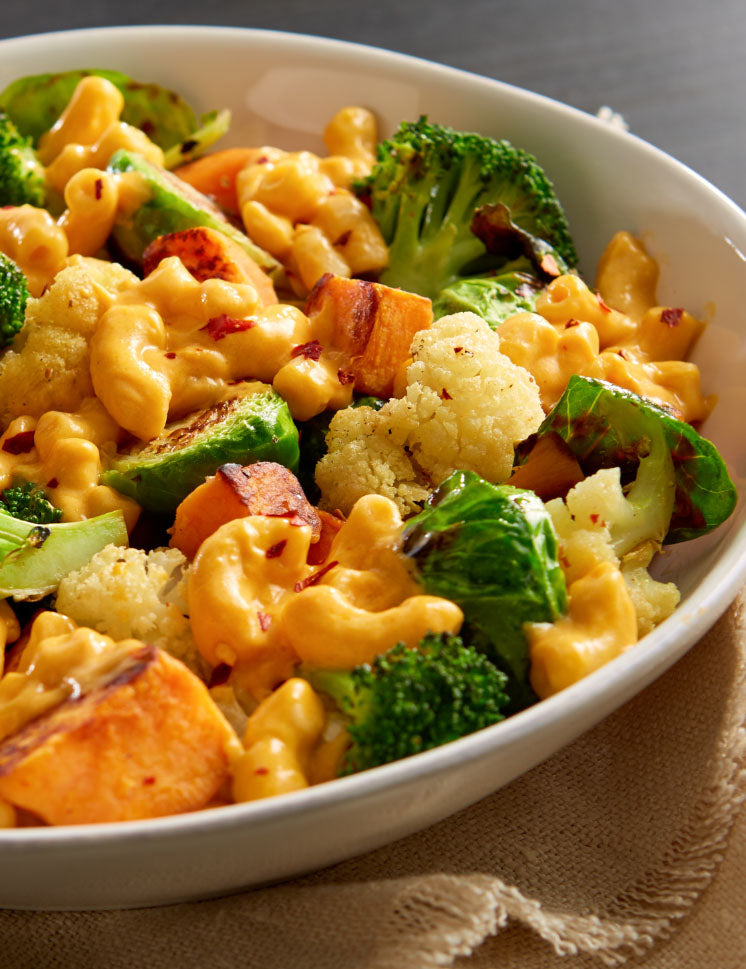 roasted veggie mac and cheese