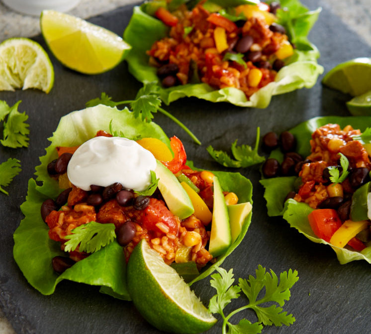 southwest chicken lettuce wraps