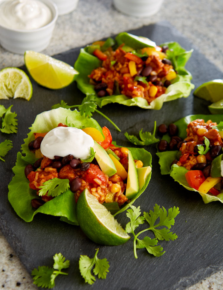 southwest chicken lettuce wraps