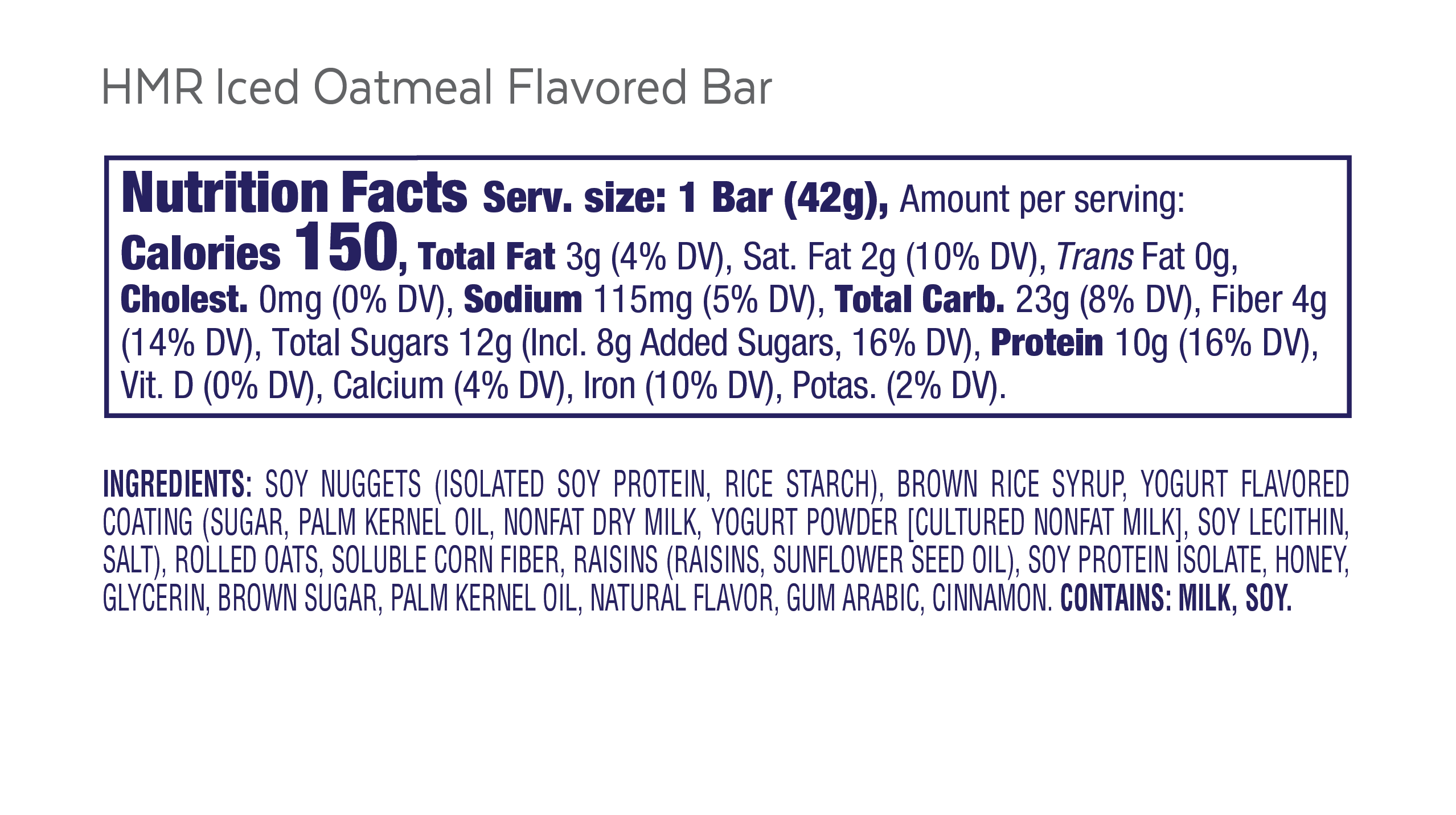 Iced Oatmeal Bar HMR iced-oatmeal-bar-hmr