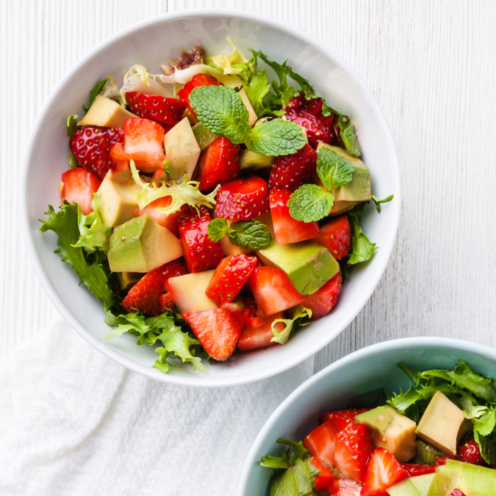 Berry summer salad with fresh fruit is supported by the HMR Healthy Solutions diet plan and Phase 2 of the HMR weight loss program