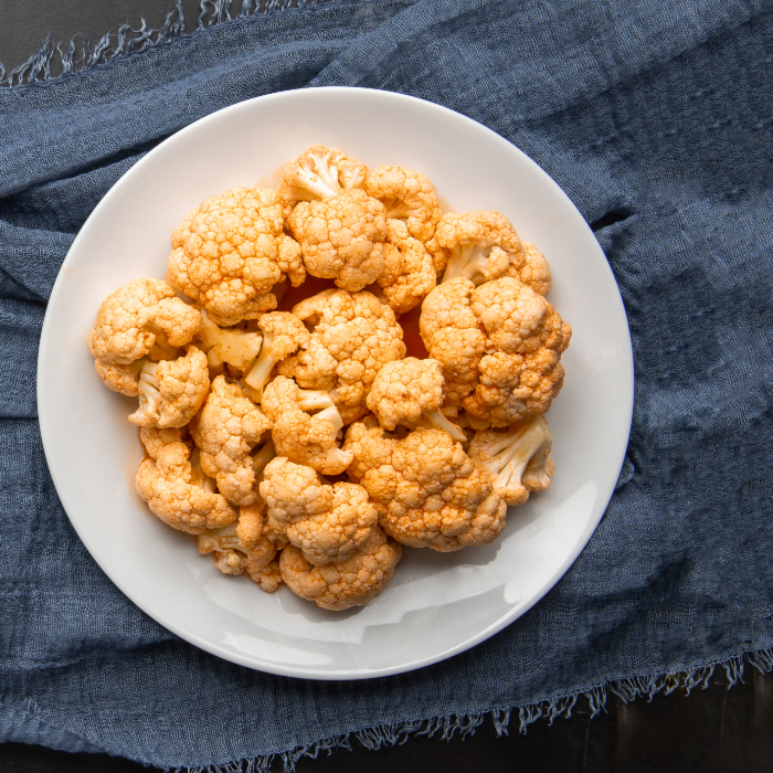 Buffalo cauliflower is supported by the HMR Healthy Solutions diet plan and Phase 2 of the HMR weight loss program